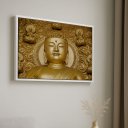 Ver imagem 3 de Quadro Canvas Buda Dourado - Horizontal-mold.branca:90x60cm