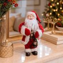 Ver imagem 5 de Boneco Papai Noel Tradicional Decoração Lampião 30cm Vermelho