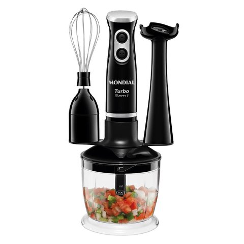 Mixer Turbo 3 em 1 Mondial 350w Preto 127v - M-14