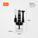 Ver imagem 4 de Mixer Turbo 3 em 1 Mondial 350w Preto 127v - M-14