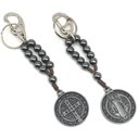 Ver imagem 1 de Chaveiro Dezena Hematita São Bento