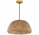 Ver imagem 1 de Luminária Pendente Bambu Fibra Natural 45cm 1xE27 Lili Casa