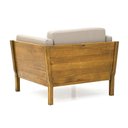 Ver imagem 3 de Poltrona de Madeira com Estofado Removível Minas - Iaza Móveis