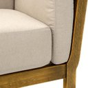 Ver imagem 4 de Poltrona de Madeira com Estofado Removível Minas - Iaza Móveis