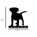Ver imagem 2 de Porta Chaves de Parede 6mm Cachorro em Pé Decorativo em Mdf:preto