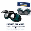 Ver imagem 2 de Óculos para Solda Premium Articulável Segurança Profissional