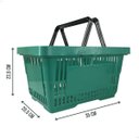 Ver imagem 2 de Cesta de Compras Plástica 16l - Azul - Plastex