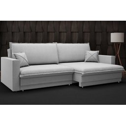 Sofá Tango 2,00m sem Caixa, Retrátil e Reclinável Linho Soft Prata - Netsofas - 1
