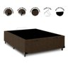 Cama Box Baú Suede Marrom + Colchão Freedom Ortobom Casal - 5