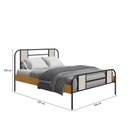 Ver imagem 3 de Cama Casal Tubular 145cm x 102cm Sevilha Marrom/Preto/Nature/Off White