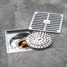 Ralo Inox 10x10 Banheiro Lavabo Anti Odor Rapido Escoamento Anti Inseto Resistente Seguro Ab.midia B - 4