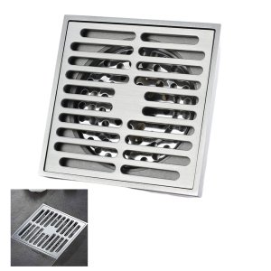 Ralo Inox 10x10 Banheiro Lavabo Anti Odor Rapido Escoamento Anti Inseto Resistente Seguro Ab.midia B