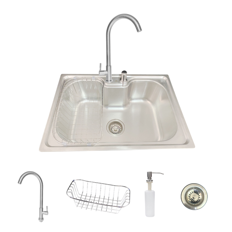 Cuba Gourmet Inox Cozinha Pia com Torneira Extensível