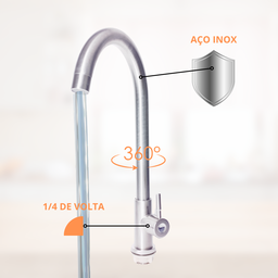 Cuba Gourmet Inox Cozinha Pia com Torneira Extensível - 7