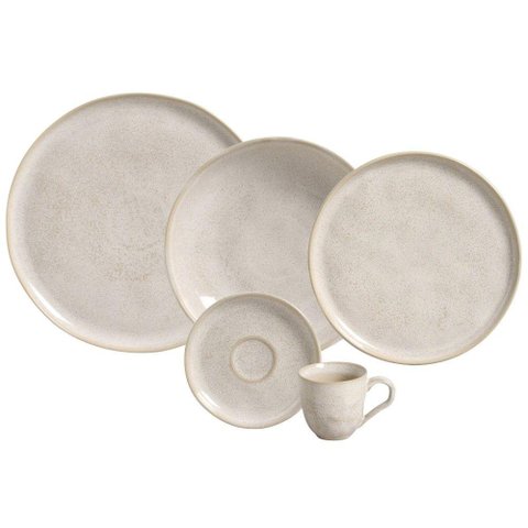 Aparelho de Jantar 30 Peças Bio Latte Porto Brasil