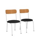Ver imagem 2 de Kit 2 Cadeiras de Jantar Ergonômicas 188 em Aço Carbono Branco
