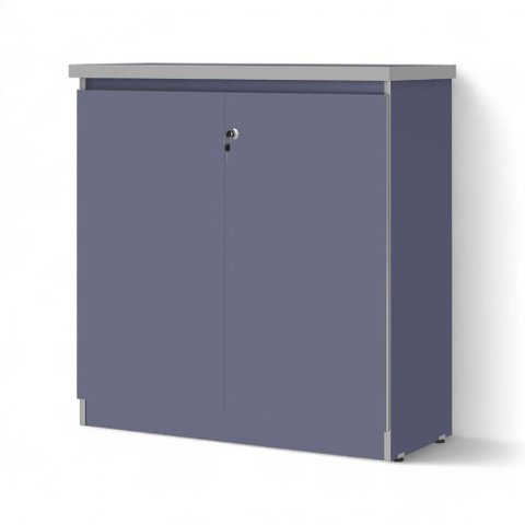 Armário Balcão 02 Portas Doubler Azul