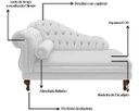 Ver imagem 3 de Recamier Divã Larissa 150cm Direito Suede:branco/liso