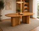 Ver imagem 1 de Mesa de Jantar em Formato Orgânico Laminado Cinamomo Design Elegante e Luxuoso