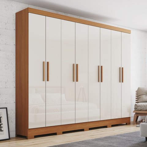 Guarda Roupa Casal 8 Portas 4 Gavetas B51 Briz