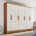 Ver imagem 1 de Guarda Roupa Casal 8 Portas 4 Gavetas B51 Briz