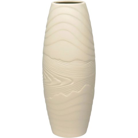 Vaso Decorativo Enfeite Casa Home&co Cerâmica 28x11x11cm Branco