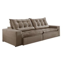 Sofá Retrátil e Reclinável 2,50cm com Pillow e Molas Ensacadas Montebello - Movenzo Estofados - 4
