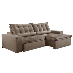 Sofá Retrátil e Reclinável 2,50cm com Pillow e Molas Ensacadas Montebello - Movenzo Estofados - 3