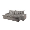 Ver imagem 3 de Sofá Retrátil e Reclinável 2,50cm com Pillow e Molas Ensacadas Montebello - Movenzo Estofados