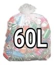 Ver imagem 1 de Sacos de Lixo 60 Litros Transparente Reforçado 100 Unidades Cinza-claro