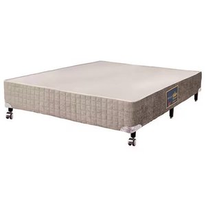 Base Box para Colchão de Casal Castor Premium Tecnopedic 39x138x188 Cm Bege/branco