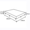 Base Box para Colchão de Casal Castor Premium Tecnopedic 39x138x188 Cm Bege/branco - 2