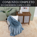 Ver imagem 4 de Coberto Casal Queen Grosso Athena Canelada Super Quentinha:azul