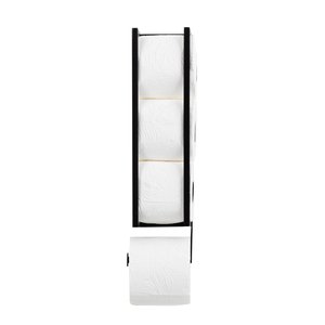 Porta Papel Higiênico Preto - Papeleiro