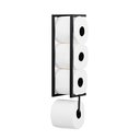 Ver imagem 2 de Porta Papel Higiênico Preto - Papeleiro