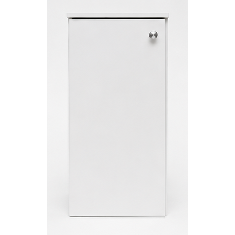 Armário Multiuso Organizador com 01 Porta em MDF Branco - Pea Móveis