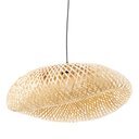 Ver imagem 1 de Cúpula para Luminária de Teto em Bambu 60cm x 40cm Rafimex