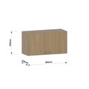 Ver imagem 3 de Armário Aéreo de Geladeira 80cm 2 Portas Classic Luciane Móv Freijó-freijó Brasil
