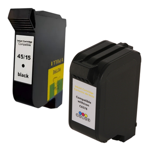 Kit Cartucho de Tinta Compatível 6578 78 e 51645al 45 para Hp Deskjet 920c Photosmart P1000 Officeje