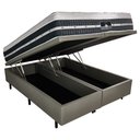 Ver imagem 2 de Cama Box King Baú Molas Pocket Silver Star Air Castor 193x203 193x203cm