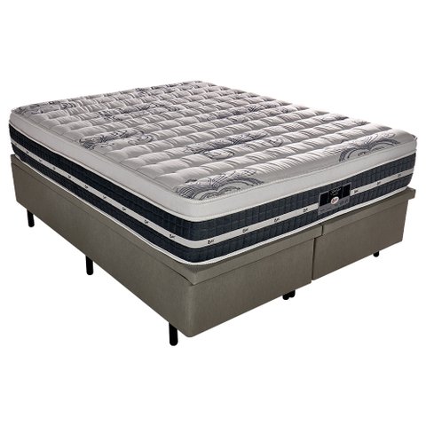 Cama Box King Baú Molas Pocket Silver Star Air Castor 193x203 193x203cm