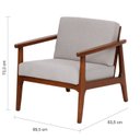 Ver imagem 3 de Poltrona para Sala de Estar Madeira Maciça Won