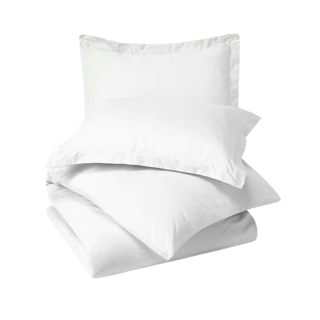 Capa de Edredom King 400 Fios Luxo Duvet e 2 Fronhas Cor: Branco - 4