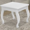 Ver imagem 2 de Banqueta Para Penteadeira Em MDF 022034 Branco LPA