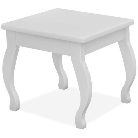 Banqueta Para Penteadeira Em MDF 022034 Branco LPA