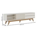 Ver imagem 4 de Rack Bancada Veneza para Tv até 65 Polegadas Off White Matte Off White Matte