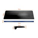 Ver imagem 3 de Bandeja Prateleira Ponta 30x73 Gôndolas New Plus Preto Porta Etiqueta Azul Sa Gôndolas