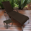 Ver imagem 2 de Kit 1 Espreguiçadeiras Reclinável Fibra Sintética Alumínio Piscina Taisa com Mesa de Centro