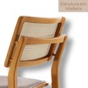 Ver imagem 5 de Conjunto com 2 Banquetas em Madeira Eloa Premium Cinza Brisa/Imbuia Natural Marrom