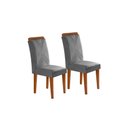 Ver imagem 7 de Sala de Jantar Completa Londrina C/ Tampo Madeirado Canto Reto 180x90cm e 6 Cadeiras Amsterdã